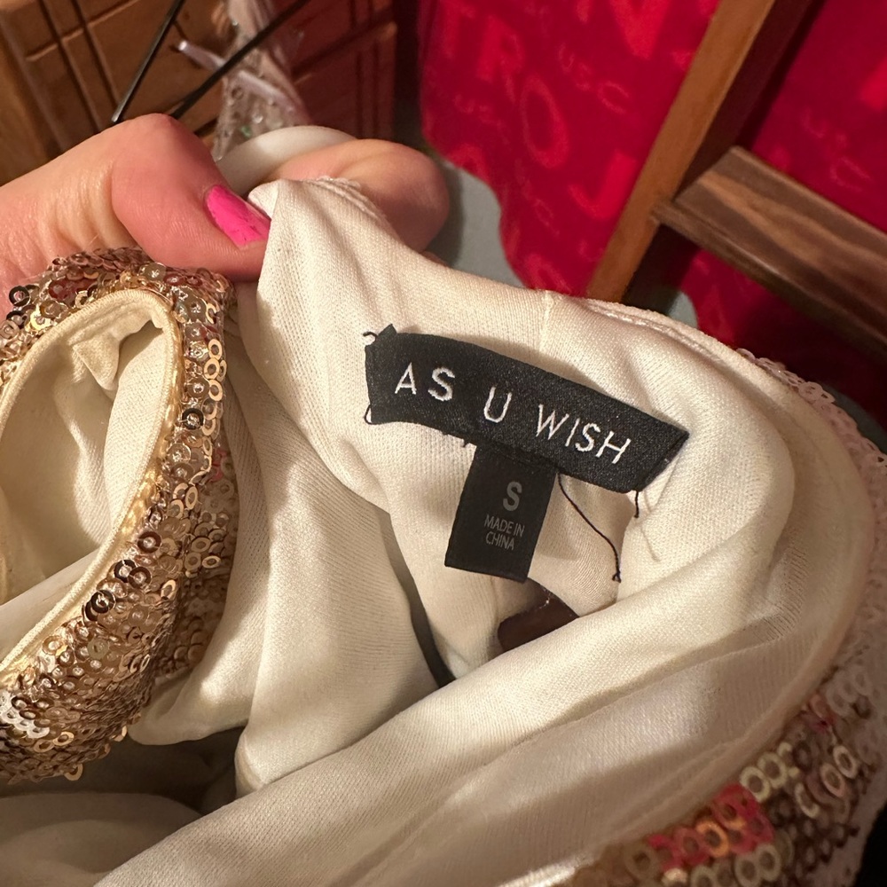 As U Wish Sequin Dress
